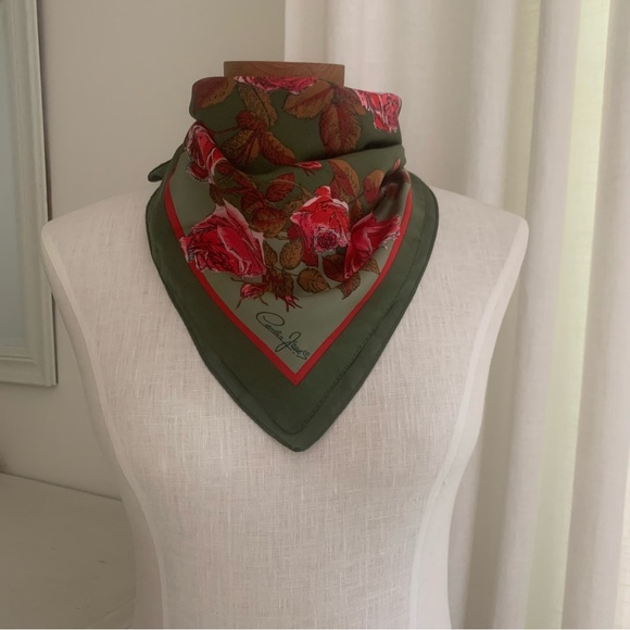 Cornelia James Vintage Rose Silk Scarf - Picture 10 of 15